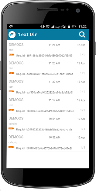 Android application for bulk sms reseller to Manage delivery report 