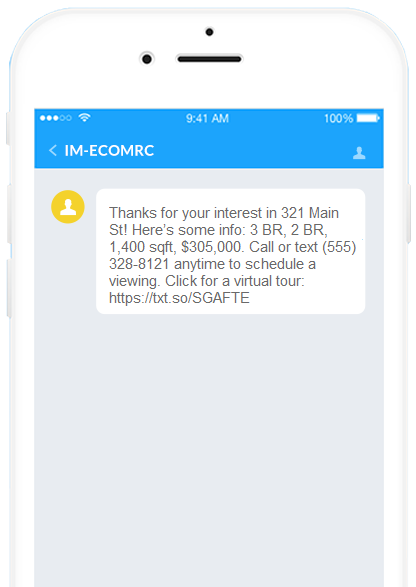 text sms